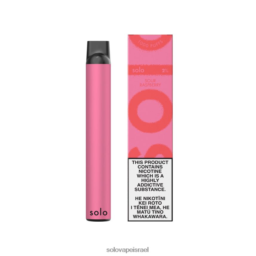 Solo ואפי חד פעמי פטל חמצמץ D6H0H813 - Solo Vape Flavours