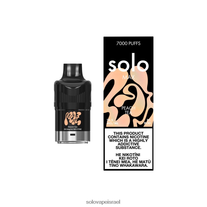 Solo MAX תַרמִיל תה אפרסק D6H0H879 - Solo Plus Vape Price