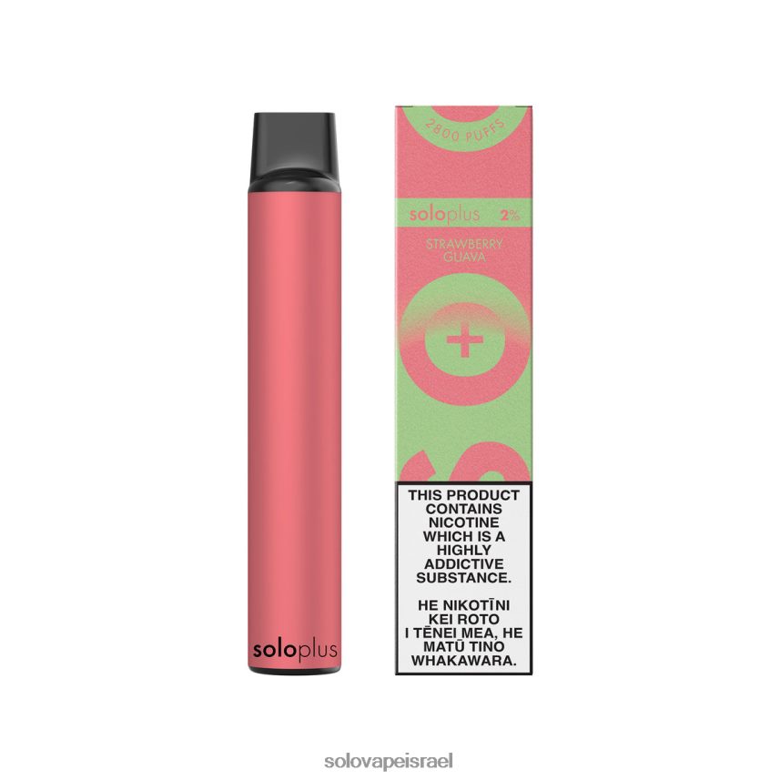 Solo Plus קולקציית vape paradise חד פעמית גויאבה תותים D6H0H837 - Solo Plus Vape Price