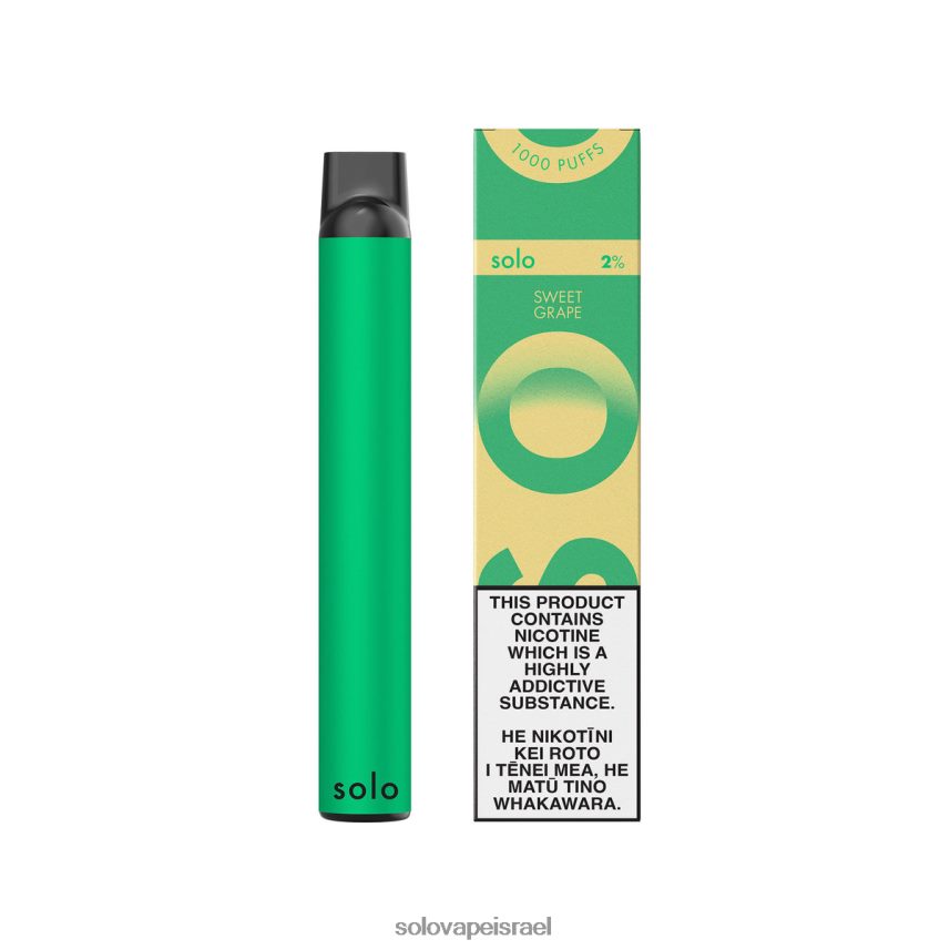 Solo קולקציית vape paradise חד פעמית ענבים מתוקים D6H0H820 - Solo Vape Flavours